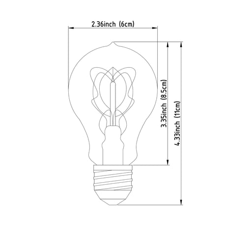 Filament Quad E26 40W Bulb by Mercana at Eve Furniture