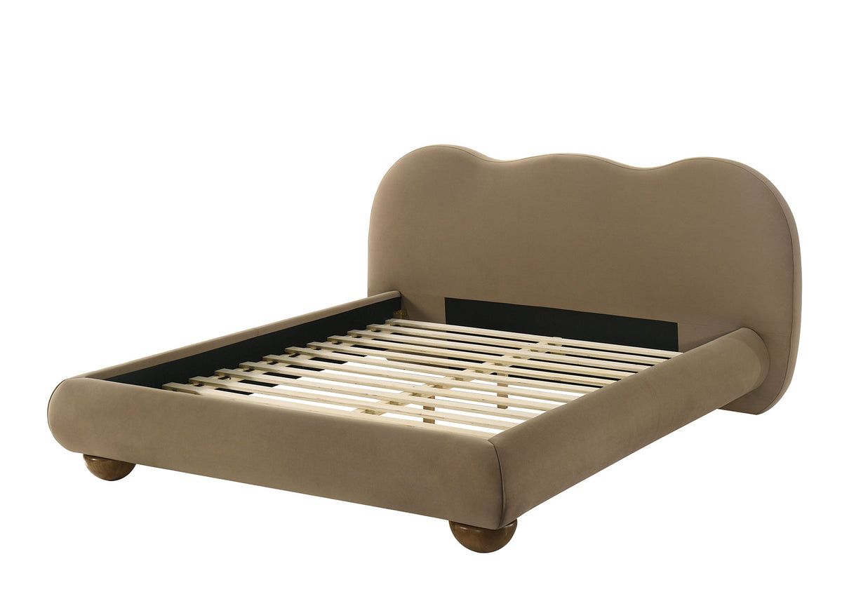 Finamore Brown Bed Queen by Furniture of America at Eve Furniture