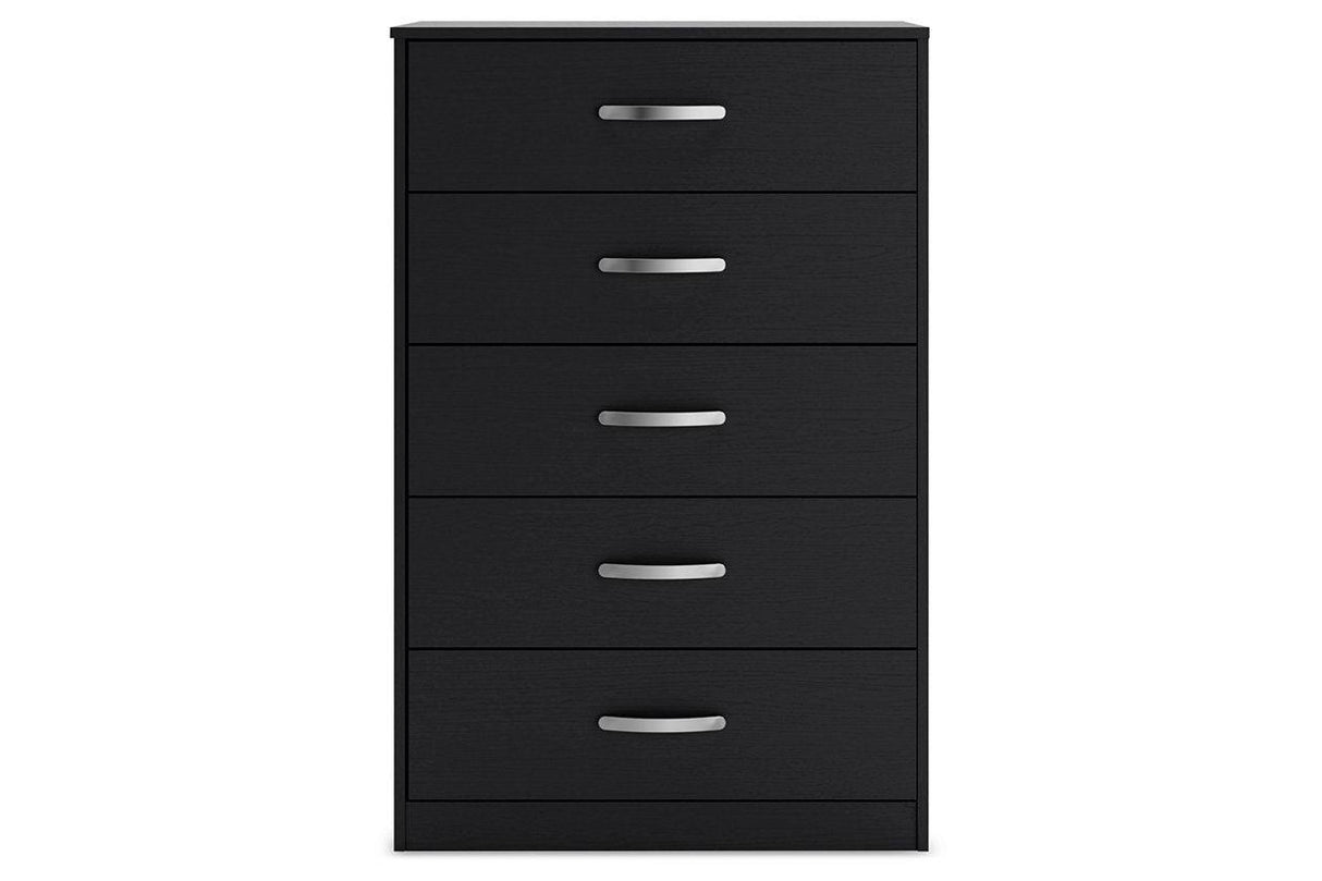 Finch Black Chest of Drawers by Ashley at Eve Furniture