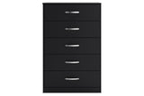 Finch Black Chest of Drawers by Ashley at Eve Furniture