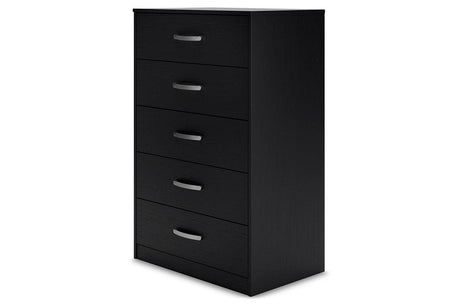 Finch Black Chest of Drawers by Ashley at Eve Furniture