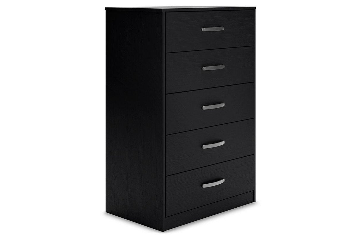 Finch Black Chest of Drawers by Ashley at Eve Furniture