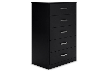 Finch Black Chest of Drawers by Ashley at Eve Furniture