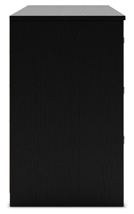 Finch Black Dresser by Ashley at Eve Furniture