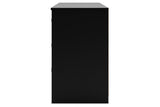 Finch Black Dresser by Ashley at Eve Furniture