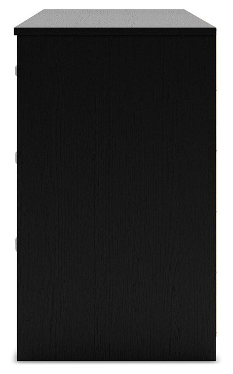 Finch Black Dresser by Ashley at Eve Furniture