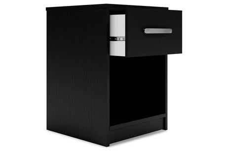 Finch Black Nightstand by Ashley at Eve Furniture