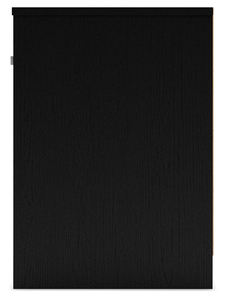 Finch Black Nightstand by Ashley at Eve Furniture