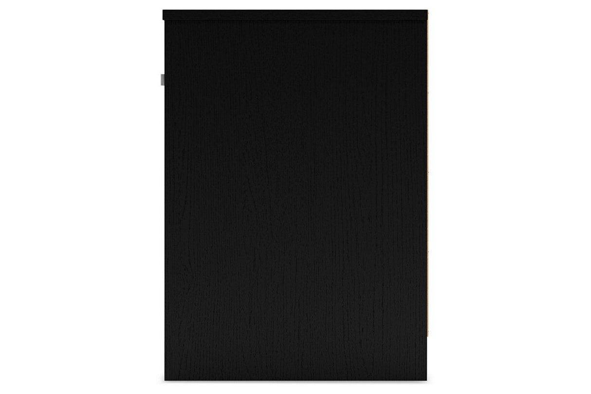 Finch Black Nightstand by Ashley at Eve Furniture