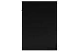 Finch Black Nightstand by Ashley at Eve Furniture