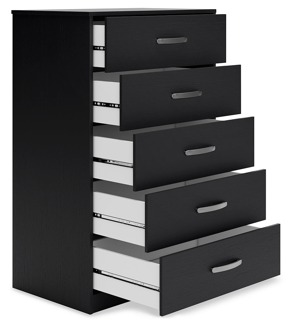 Finch Black Platform Bedroom Set by Ashley at Eve Furniture