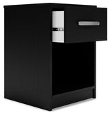Finch Black Platform Bedroom Set by Ashley at Eve Furniture