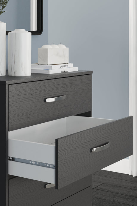Finch Black Platform Bedroom Set by Ashley at Eve Furniture