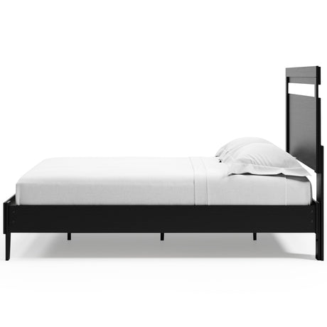 Finch Black Platform Bedroom Set by Ashley at Eve Furniture