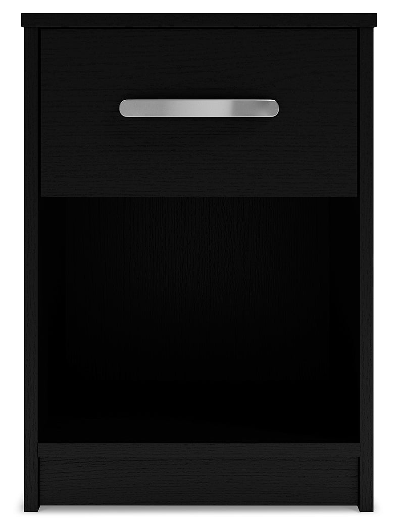 Finch Black Platform Bedroom Set by Ashley at Eve Furniture