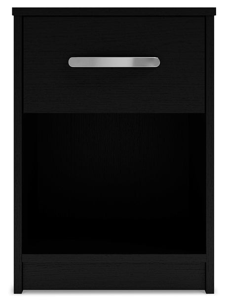 Finch Black Platform Bedroom Set by Ashley at Eve Furniture