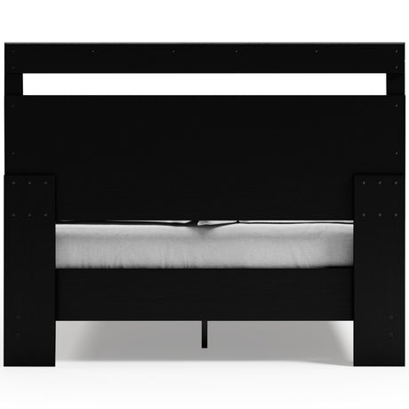 Finch Black Platform Bedroom Set by Ashley at Eve Furniture
