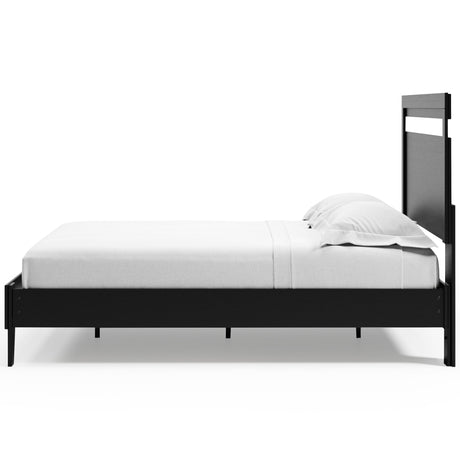 Finch Black Platform Bedroom Set by Ashley at Eve Furniture