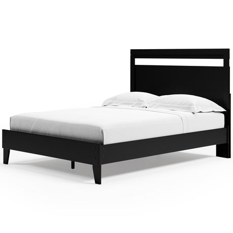 Finch Black Platform Bedroom Set by Ashley at Eve Furniture