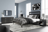 Finch Black Platform Bedroom Set by Ashley at Eve Furniture