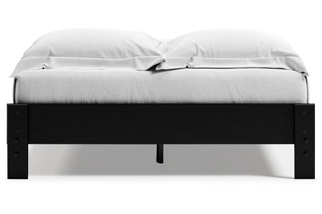 Finch Black Queen Platform Bed by Ashley at Eve Furniture