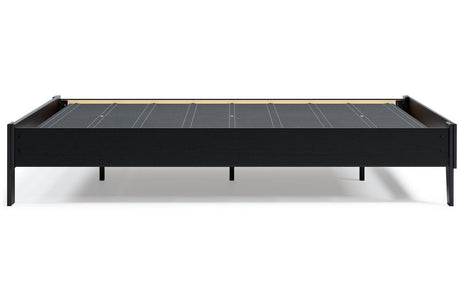 Finch Black Queen Platform Bed by Ashley at Eve Furniture