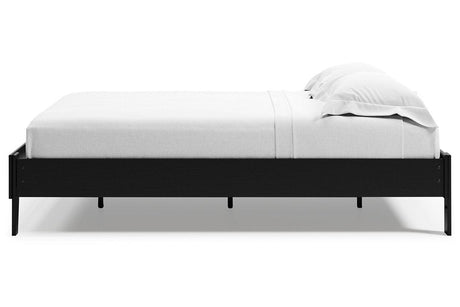 Finch Black Queen Platform Bed by Ashley at Eve Furniture