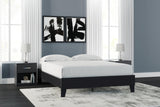Finch Black Queen Platform Bed by Ashley at Eve Furniture