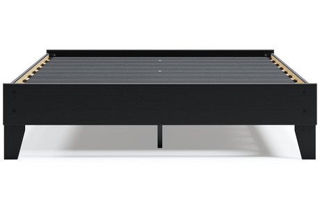 Finch Black Queen Platform Bed by Ashley at Eve Furniture
