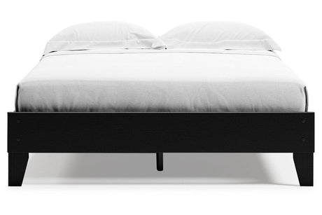 Finch Black Queen Platform Bed by Ashley at Eve Furniture