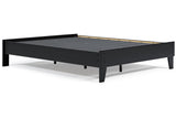 Finch Black Queen Platform Bed by Ashley at Eve Furniture