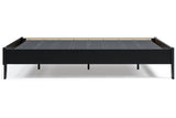 Finch Black Queen Platform Bed by Ashley at Eve Furniture