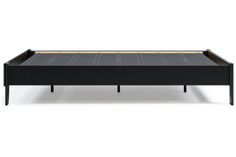 Finch Black Queen Platform Bed by Ashley at Eve Furniture