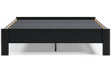 Finch Black Queen Platform Bed by Ashley at Eve Furniture