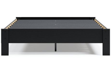 Finch Black Queen Platform Bed by Ashley at Eve Furniture