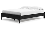Finch Black Queen Platform Bed by Ashley at Eve Furniture