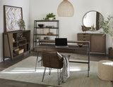 Finch Buckwheat/Antique Bronze Wood and Metal Etagere Bookcase by Modus Furniture at Eve Furniture