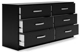 Finch Black Dresser by Ashley at Eve Furniture