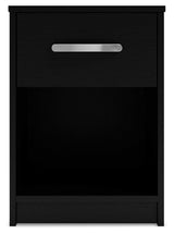 Finch Black Nightstand by Ashley at Eve Furniture