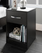 Finch Black Nightstand by Ashley at Eve Furniture