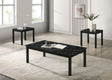 Findlay Black 3-Piece Occasional Table Set by Furniture of America at Eve Furniture