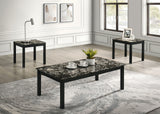 Findlay Black/White 3-Piece Occasional Table Set by Furniture of America at Eve Furniture