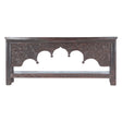 Finely Carved Large Wood Arch Console Table with Bottom Shelf by Home Trends & Design at Eve Furniture