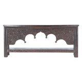 Finely Carved Large Wood Arch Console Table with Bottom Shelf by Home Trends & Design at Eve Furniture