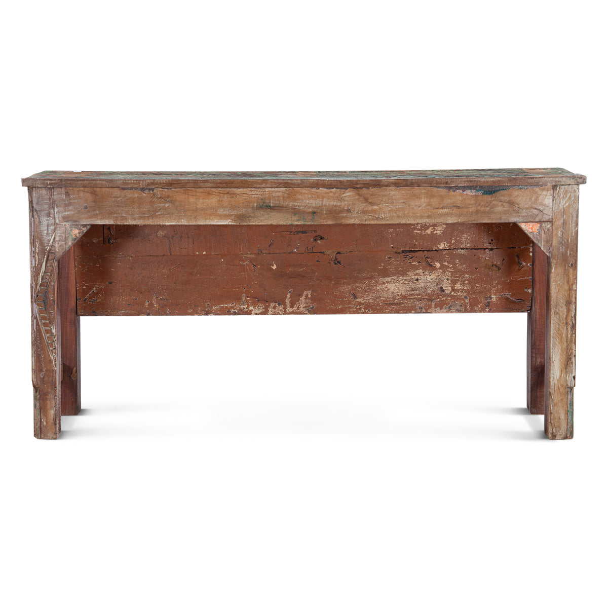 Finely Carved Reclaimed Door Console Table by Home Trends & Design at Eve Furniture