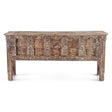 Finely Carved Reclaimed Door Console Table by Home Trends & Design at Eve Furniture