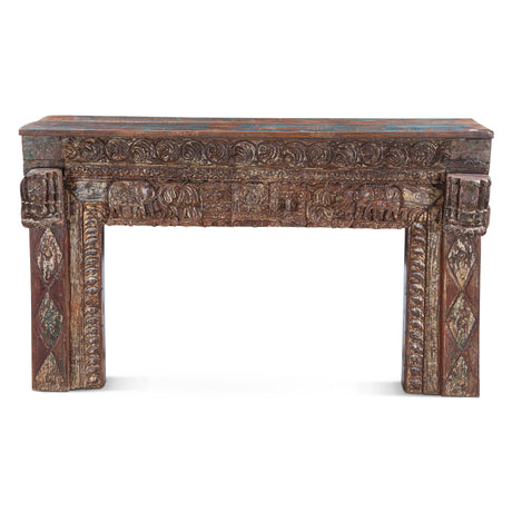 Finely Carved Wood Console Table by Home Trends & Design at Eve Furniture