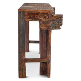 Finely Carved Wood Console Table by Home Trends & Design at Eve Furniture