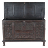 Finely Carved Wood Console Table with Built In Storage by Home Trends & Design at Eve Furniture