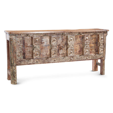 Finely Carved Wood Door Console Table by Home Trends & Design at Eve Furniture
